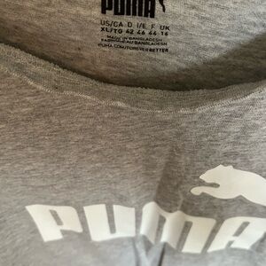 Gray extra large puma crop shirt